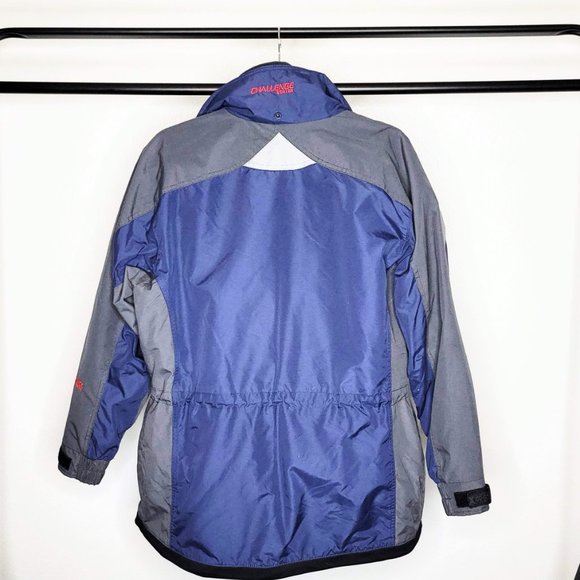 Columbia Challenge Series 90s Core Gray 2-Piece Polar Fleece w/Nylon Jacket SZ M - Picture 12 of 16